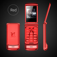 Load image into Gallery viewer, V9 Metal Mini Men's Business Flip Mobile Double Card Card Small Phone Personality Ultra-thin Pocket Reserve