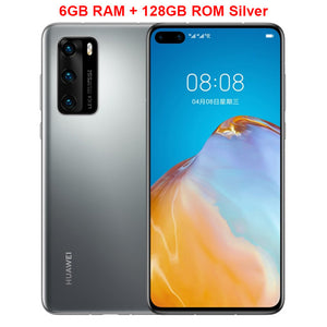 New Original Huawei P40 5G Mobile Phone 6.1 inch 8GB RAM 128GB ROM Kirin 990 Octa-core 50MP Ultra Version Camera NFC Smartphone