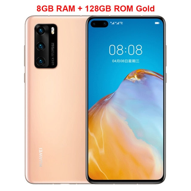 New Original Huawei P40 5G Mobile Phone 6.1 inch 8GB RAM 128GB ROM Kirin 990 Octa-core 50MP Ultra Version Camera NFC Smartphone