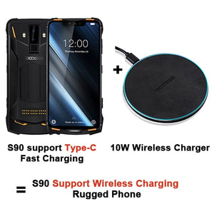 2019 new DOOGEE S90 pro 6GB 128GB mobile Phone IP69K Waterproof PTT SOS 5050mAh 6.18'' MT6771 Octa-core 16MP NFC 4G Smartphone