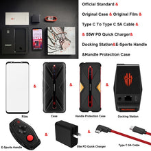 Load image into Gallery viewer, EU Version ZTE Nubia Red Magic 5G Gaming Phone 6.65&quot; 8/12GB RAM 128/256GB ROM Snapdragon 865 Android10 NFC Dual SIM Mobile Phone
